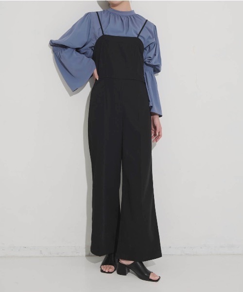 Aunt Marie's(アントマリーズ)の「キャミルーズオールインワン(サロペット/オーバーオール・レディース・チャコールグレー/ブラック/アイボリー・FREE/S)」の15枚目の写真