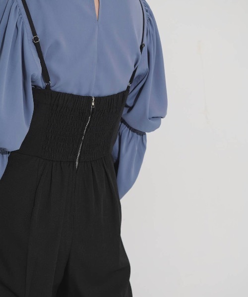 Aunt Marie's(アントマリーズ)の「キャミルーズオールインワン(サロペット/オーバーオール・レディース・チャコールグレー/ブラック/アイボリー・FREE/S)」の22枚目の写真