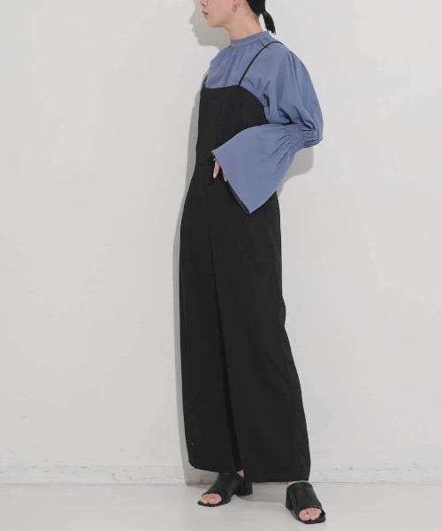 Aunt Marie's(アントマリーズ)の「キャミルーズオールインワン(サロペット/オーバーオール・レディース・チャコールグレー/ブラック/アイボリー・FREE/S)」の18枚目の写真