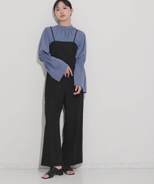 Aunt Marie's(アントマリーズ)の「キャミルーズオールインワン(サロペット/オーバーオール・レディース・チャコールグレー/ブラック/アイボリー・FREE/S)」の16枚目の写真