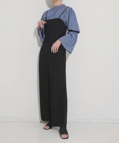 Aunt Marie's(アントマリーズ)の「キャミルーズオールインワン(サロペット/オーバーオール・レディース・チャコールグレー/ブラック/アイボリー・FREE/S)」の17枚目の写真