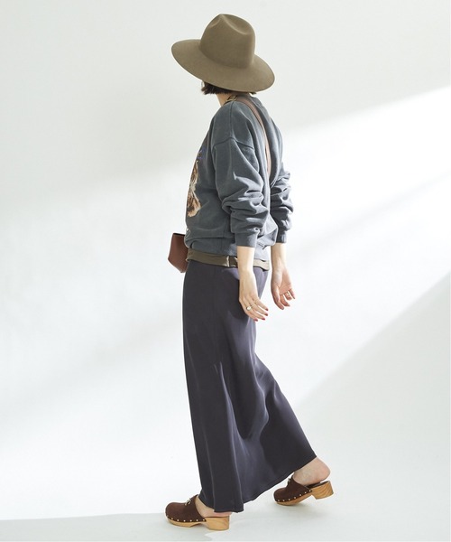 plage（プラージュ）の「Fibril Iラインスカート（スカート・レディース・ブラック/オリーブ・36/38/34）」の8枚目の写真