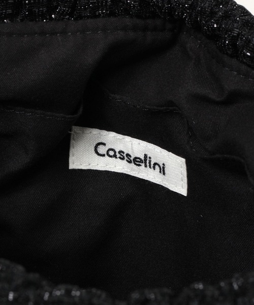 Casselini(キャセリーニ)の「Casselini/キラキラギャザーキンチャク(ショルダーバッグ・レディース・ブラック/オレンジ・FREE)」の11枚目の写真