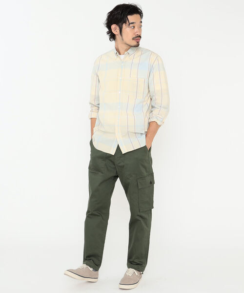 BEAMS PLUS（ビームスプラス）の「BEAMS PLUS / ビッグ フェードチェック ボタンダウンシャツ（シャツ/ブラウス・メンズ・レモンイエロー/ミント/チェリーピンク・S/M/XL/L/X-SMALL）」の14枚目の写真