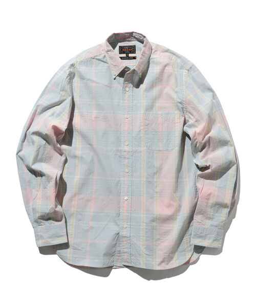 BEAMS PLUS（ビームスプラス）の「BEAMS PLUS / ビッグ フェードチェック ボタンダウンシャツ（シャツ/ブラウス・メンズ・レモンイエロー/ミント/チェリーピンク・S/M/XL/L/X-SMALL）」の19枚目の写真