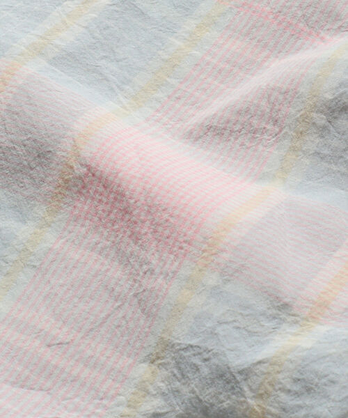 BEAMS PLUS（ビームスプラス）の「BEAMS PLUS / ビッグ フェードチェック ボタンダウンシャツ（シャツ/ブラウス・メンズ・レモンイエロー/ミント/チェリーピンク・S/M/XL/L/X-SMALL）」の22枚目の写真