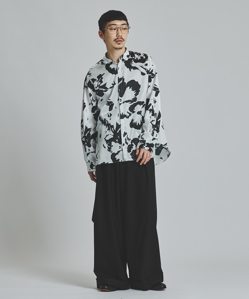 LiNoH（リノー）の「PANSY PRINT L/S SHIRT（シャツ/ブラウス