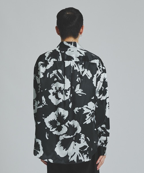 LiNoH（リノー）の「PANSY PRINT L/S SHIRT（シャツ/ブラウス