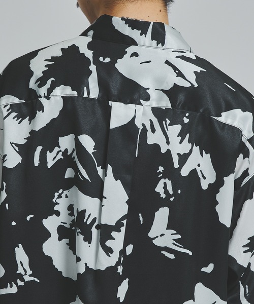 LiNoH(リノー)の「PANSY PRINT L/S SHIRT(シャツ/ブラウス・メンズ・ホワイト/ブラック・1/2)」の19枚目の写真