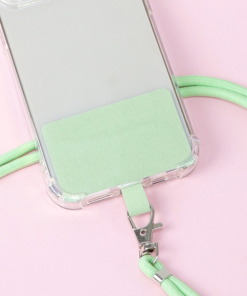 Esime(エシミー)の「スマホストラップホルダー スマホショルダー(その他小物・レディース・ミント/イエロー/グレー/ホワイト/ブラック/グリーン/ライトブルー/オレンジ/カーキ/ピンク・FREE)」の14枚目の写真