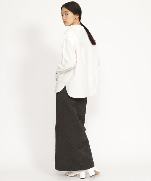 Ray BEAMS（レイビームス）の「Ray BEAMS / アシンメトリー ビックカラー シャツ（シャツ/ブラウス・レディース・オフホワイト/ミント・ONE SIZE）」の15枚目の写真