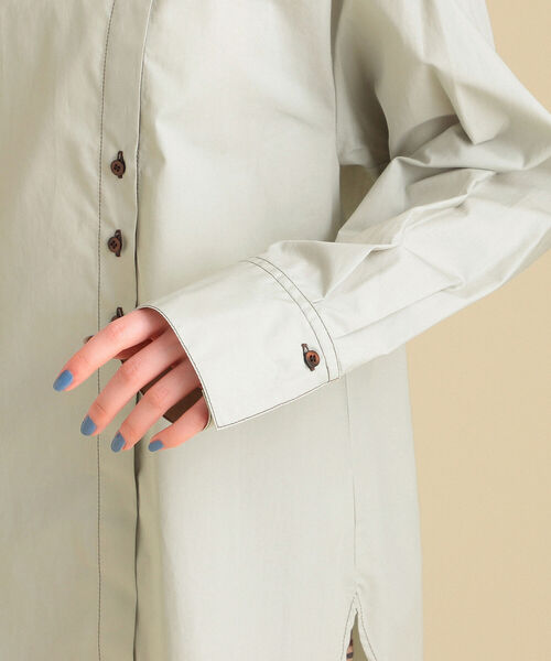 Ray BEAMS（レイビームス）の「Ray BEAMS / アシンメトリー ビックカラー シャツ（シャツ/ブラウス・レディース・オフホワイト/ミント・ONE SIZE）」の21枚目の写真