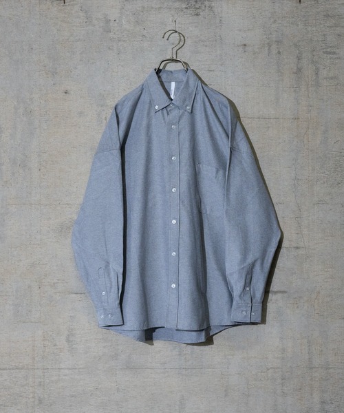 JOHN'S CLOSET(ジョンズクローゼット)の「【i】オックス ボタンダウン ビッグシャツ(シャツ/ブラウス・メンズ・ホワイト/ブラック/イエロー/ネイビー/グレー/サックスブルー・LARGE/MEDIUM/X-LARGE)」の4枚目の写真