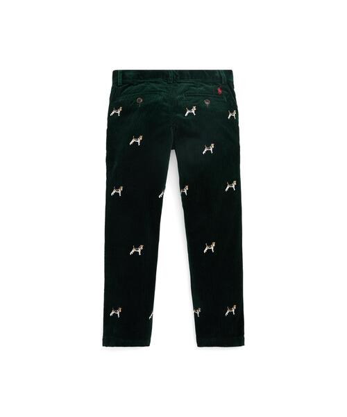 POLO RALPH LAUREN CHILDRENSWEAR(ポロ ラルフ ローレン チルドレンズウェア)の「Polo プレップスター エンブロイダード コーデュロイ パンツ(その他パンツ・キッズ・グリーン・7/6/4)」の2枚目の写真