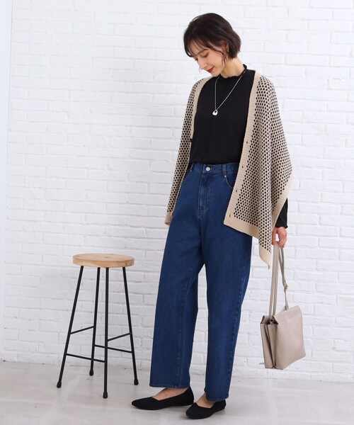 SHOO・LA・RUE（シューラルー）の「◆【2WAY】アソートニットストール（ストール/ショール・レディース・ライトベージュ/グレー系3/ベージュ系3・00）」の12枚目の写真