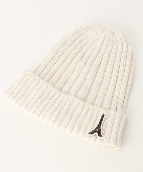 grove（グローブ）の「ワッペン付コットンニットワッチキャップ（ニットキャップ/ビーニー・レディース・ホワイト/グレー/ブラック/ブルー・00）」の2枚目の写真