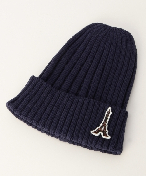 grove（グローブ）の「ワッペン付コットンニットワッチキャップ（ニットキャップ/ビーニー・レディース・ホワイト/グレー/ブラック/ブルー・00）」の4枚目の写真