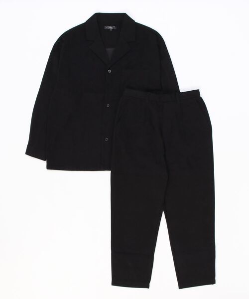 Beno（ビーノ）の「【セットアップ】モールスキン テーラードシャツ × イージースラックス（セットアップ・メンズ・ブラック/グレー/チャコールグレー/ブラウン/ネイビー・M/L）」の20枚目の写真