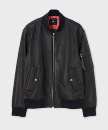 PS Paul Smith（ピーエスポールスミス）の「レザー MA-1 ブルゾン / 222119 EC169XL（MA-1）」