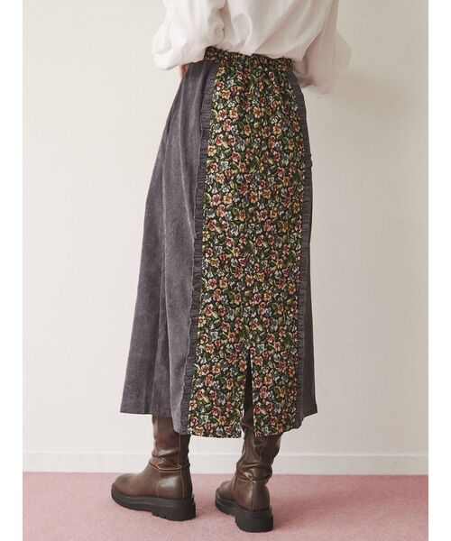 merry jenny（メリージェニー）の「ジャガードコンビスカート（スカート・レディース・ブラウン/ブルー/グリーン・FREE）」の5枚目の写真