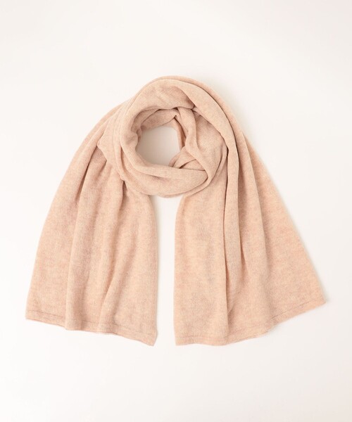 SHIPS any(シップス エニィ)の「SHIPS any: ニット ストール◇(ストール/ショール・レディース・ライトグレー/ベージュ/ピンク・ONE SIZE)」の4枚目の写真