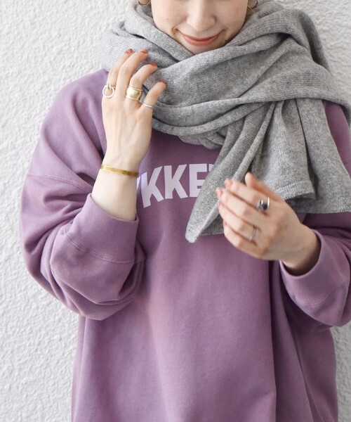 SHIPS any(シップス エニィ)の「SHIPS any: ニット ストール◇(ストール/ショール・レディース・ライトグレー/ベージュ/ピンク・ONE SIZE)」の13枚目の写真