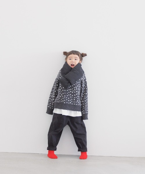 LOWRYS FARM（ローリーズファーム）の「エアサーマルマフラー　352976（マフラー・キッズ・ブラック/カーキ/アイボリー・FREE）」の6枚目の写真