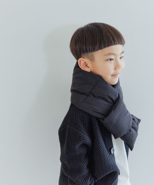 LOWRYS FARM（ローリーズファーム）の「エアサーマルマフラー　352976（マフラー・キッズ・ブラック/カーキ/アイボリー・FREE）」の5枚目の写真