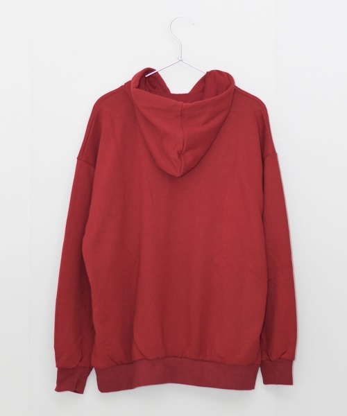 Auntie Rosa（アンティローザ）の「【Shoowtime】ビックシルエット プルオーバーパーカー Big silhouette hoodie（パーカー・レディース・グリーン/バーガンディー・LARGE/MEDIUM/X-LARGE）」の11枚目の写真