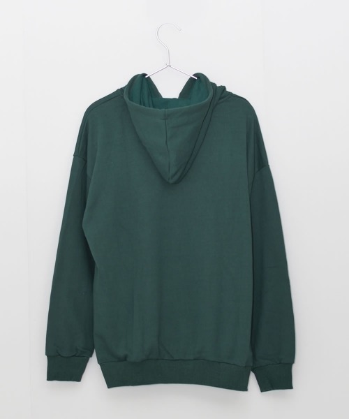 Auntie Rosa（アンティローザ）の「【Shoowtime】ビックシルエット プルオーバーパーカー Big silhouette hoodie（パーカー・レディース・グリーン/バーガンディー・LARGE/MEDIUM/X-LARGE）」の13枚目の写真