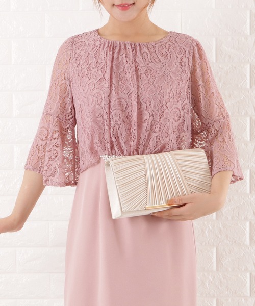 Lace Ladies（レースレディース）の「サテンプリーツ2wayクラッチバッグ（クラッチバッグ・レディース・ブラック/シルバー/ベージュ・FREE）」の5枚目の写真