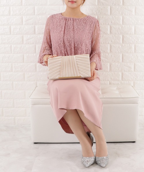 Lace Ladies（レースレディース）の「サテンプリーツ2wayクラッチバッグ（クラッチバッグ・レディース・ブラック/シルバー/ベージュ・FREE）」の7枚目の写真