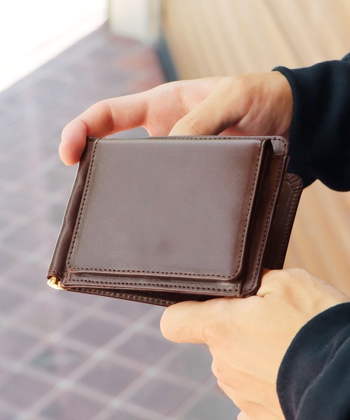 GLENROYAL（グレンロイヤル）の「GLENROYAL/グレンロイヤル MONEY CLIP WITH COIN POCKET 二つ折り財布（財布・メンズ・ダークブルー/ブラック/ダークブラウン・FREE）」の18枚目の写真