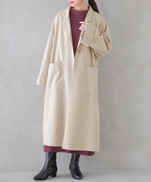 n'OrLABEL（ノアールレーベル）の「『ボトルネック風ニットワンピース』（ワンピース・レディース・チャコールグレー/プラム/ブルーグリーン/ベージュ/ブラック・FREE）」の16枚目の写真