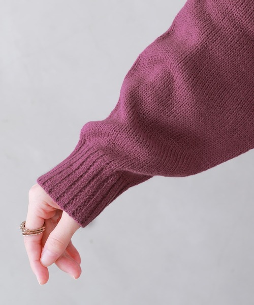 n'OrLABEL（ノアールレーベル）の「『ボトルネック風ニットワンピース』（ワンピース・レディース・チャコールグレー/プラム/ブルーグリーン/ベージュ/ブラック・FREE）」の20枚目の写真