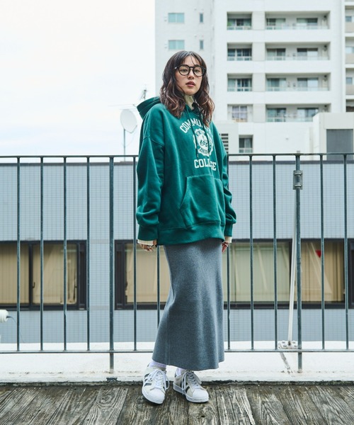 Auntie Rosa Holiday（アンティローザホリデー）の「裏毛カレッジロゴフーディー（パーカー・レディース・アイボリー/グリーン/グレー・FREE）」の10枚目の写真