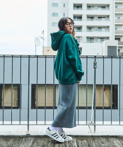 Auntie Rosa Holiday（アンティローザホリデー）の「裏毛カレッジロゴフーディー（パーカー・レディース・アイボリー/グリーン/グレー・FREE）」の12枚目の写真