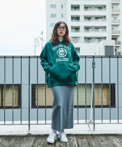 Auntie Rosa Holiday（アンティローザホリデー）の「裏毛カレッジロゴフーディー（パーカー・レディース・アイボリー/グリーン/グレー・FREE）」の13枚目の写真