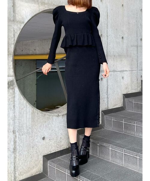 EATME（イートミー）の「ネックハーネスニットワンピース（ワンピース