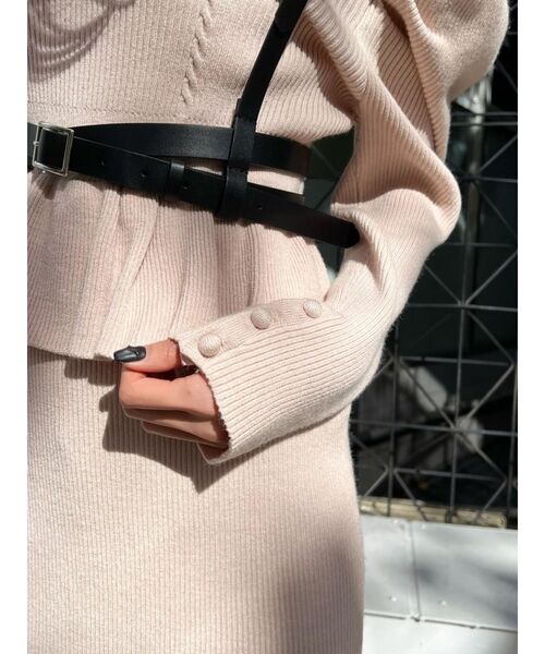 EATME（イートミー）の「ネックハーネスニットワンピース（ワンピース