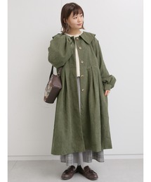 ehka sopo | コーデュロイビッグカラーコート(その他アウター)