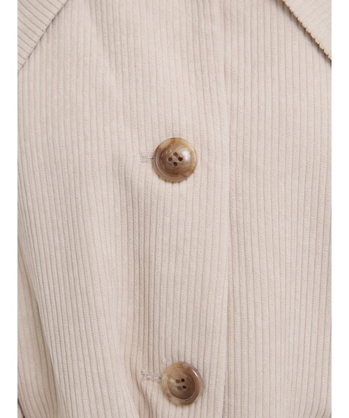 ehka sopo(エヘカソポ)の「コーデュロイビッグカラーコート(その他アウター・レディース・グリーン/ブラウン/キナリ・フリ-)」の6枚目の写真