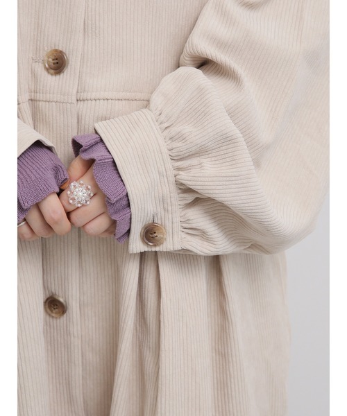 ehka sopo(エヘカソポ)の「コーデュロイビッグカラーコート(その他アウター・レディース・グリーン/ブラウン/キナリ・フリ-)」の15枚目の写真