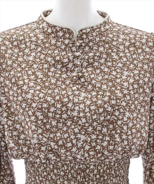 clear（クリア）の「ウエストシャーリング総柄ワンピース（ワンピース・レディース・ブラック/ブラウン・F）」の7枚目の写真