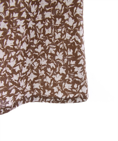 clear（クリア）の「ウエストシャーリング総柄ワンピース（ワンピース・レディース・ブラック/ブラウン・F）」の9枚目の写真