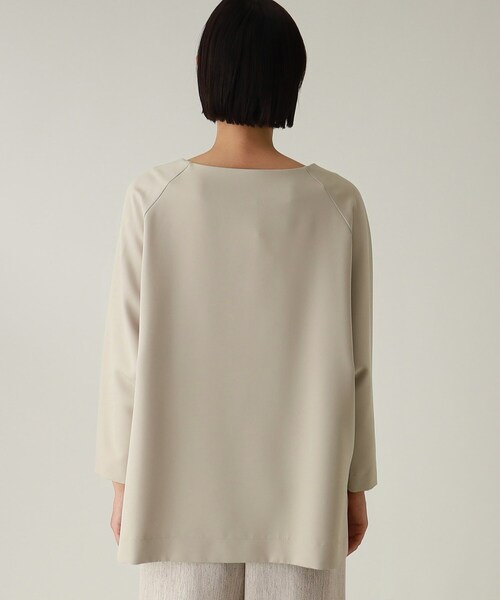 THE SHOP TK （ザ ショップ ティーケー ）の「◆【セレモニー/入卒/洗える/2WAY】ダブルクロスメタルバーブラウス（シャツ/ブラウス・レディース・ブラック/ライトグレー/ネイビー・11/12/13/14）」の5枚目の写真