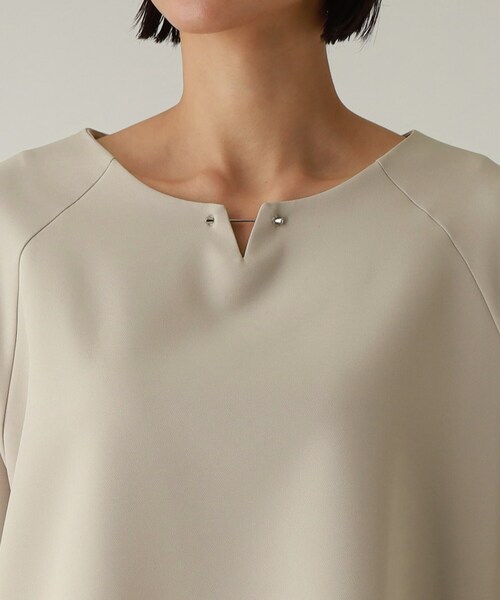 THE SHOP TK （ザ ショップ ティーケー ）の「◆【セレモニー/入卒/洗える/2WAY】ダブルクロスメタルバーブラウス（シャツ/ブラウス・レディース・ブラック/ライトグレー/ネイビー・11/12/13/14）」の12枚目の写真