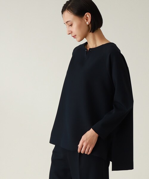 THE SHOP TK （ザ ショップ ティーケー ）の「◆【セレモニー/入卒/洗える/2WAY】ダブルクロスメタルバーブラウス（シャツ/ブラウス・レディース・ブラック/ライトグレー/ネイビー・11/12/13/14）」の6枚目の写真