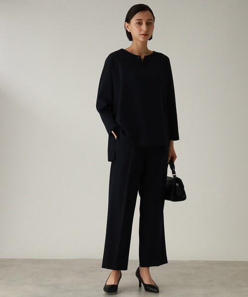 THE SHOP TK （ザ ショップ ティーケー ）の「◆【セレモニー/入卒/洗える/2WAY】ダブルクロスメタルバーブラウス（シャツ/ブラウス・レディース・ブラック/ライトグレー/ネイビー・11/12/13/14）」の13枚目の写真