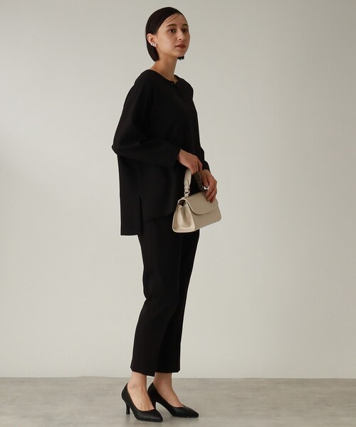 THE SHOP TK （ザ ショップ ティーケー ）の「◆【セレモニー/入卒/洗える/2WAY】ダブルクロスメタルバーブラウス（シャツ/ブラウス・レディース・ブラック/ライトグレー/ネイビー・11/12/13/14）」の7枚目の写真